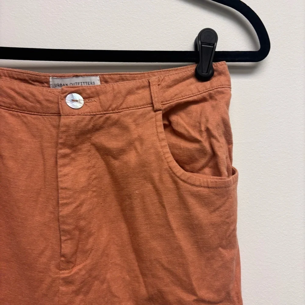 Urban Outfitters Linen Blend High Rise Pants